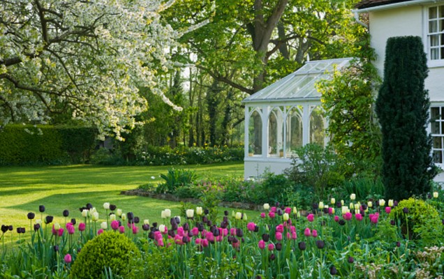 veranda jardin maison