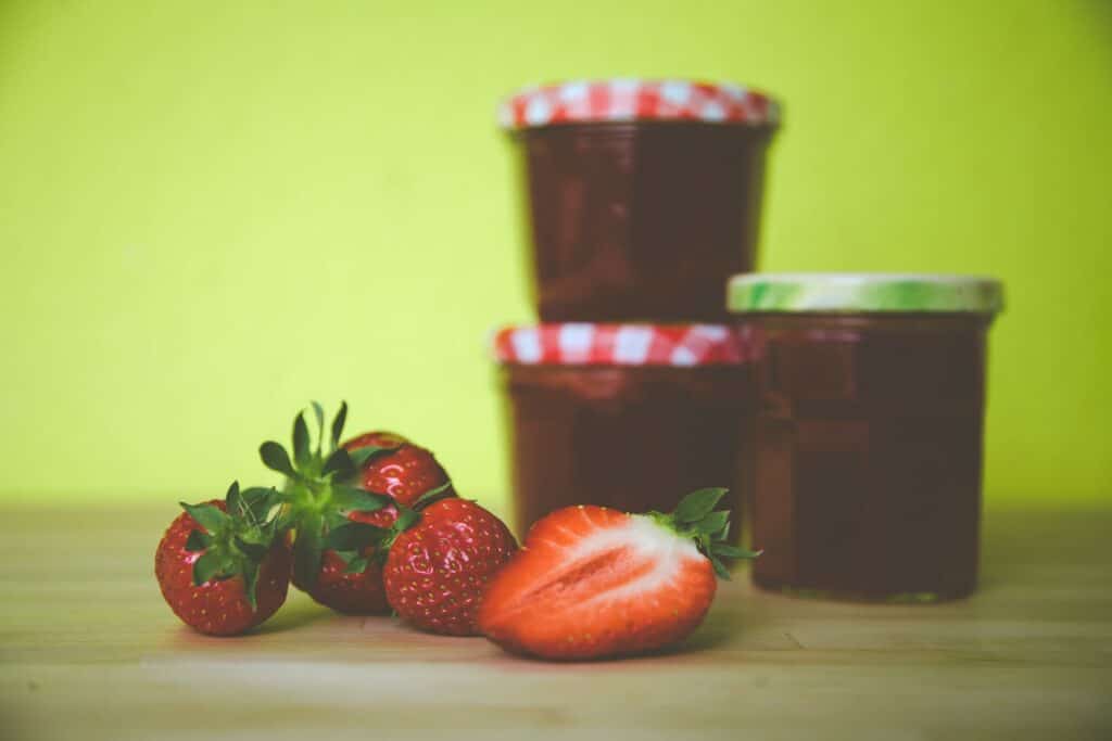 pot à confiture en verre